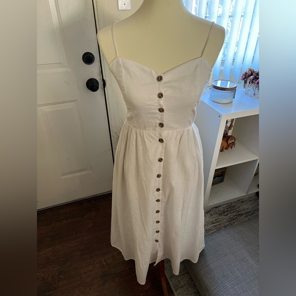 H&M - Off White Maxi Dress